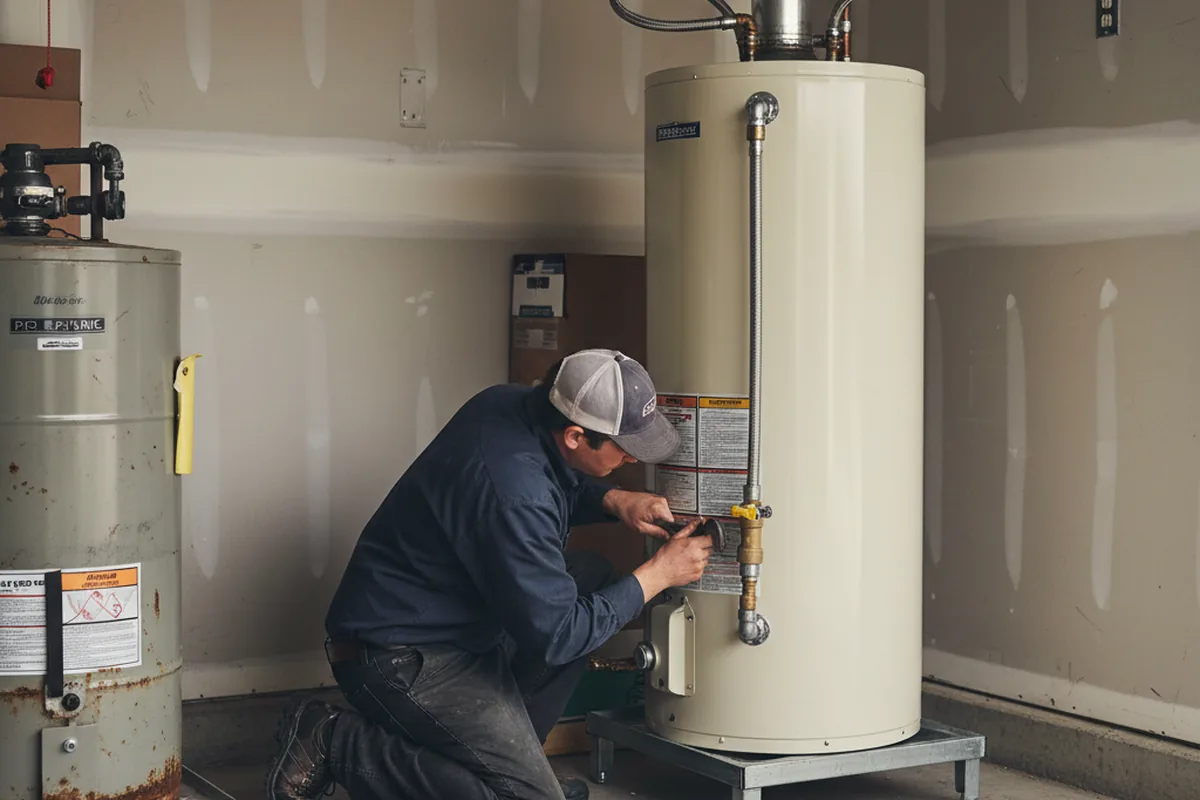 Water heater and shutoff valve replacement in Snoqualmie